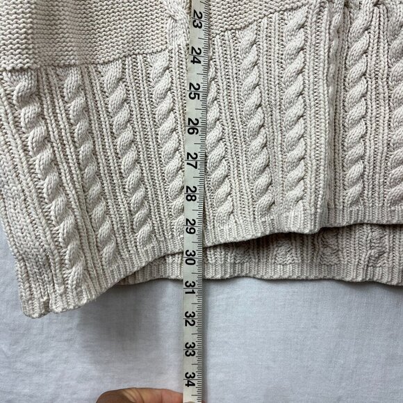 Cato Sleeveless Chunky Cable Knit Sweater Womens 20W Plus‎ Size Shawl Oversized - Picture 7 of 7